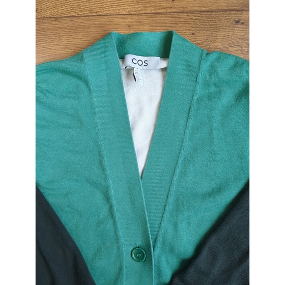 COS Sweaters - COS Womens S‎ 3/4 Sleeve Button Boxy Oversized Boyfriend Cardigan Sweater